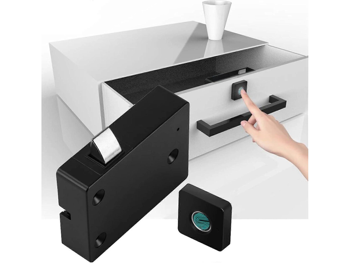 Fechadura de armário inteligente Slowmoose com impressão digital, recarregável por USB, sem chave para gavetas e portas