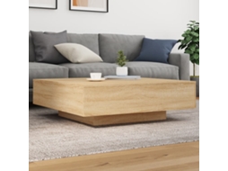 Vidaxl Mesa De Centro Com Luzes Led 100x100x31 Cm Carvalho Sonoma