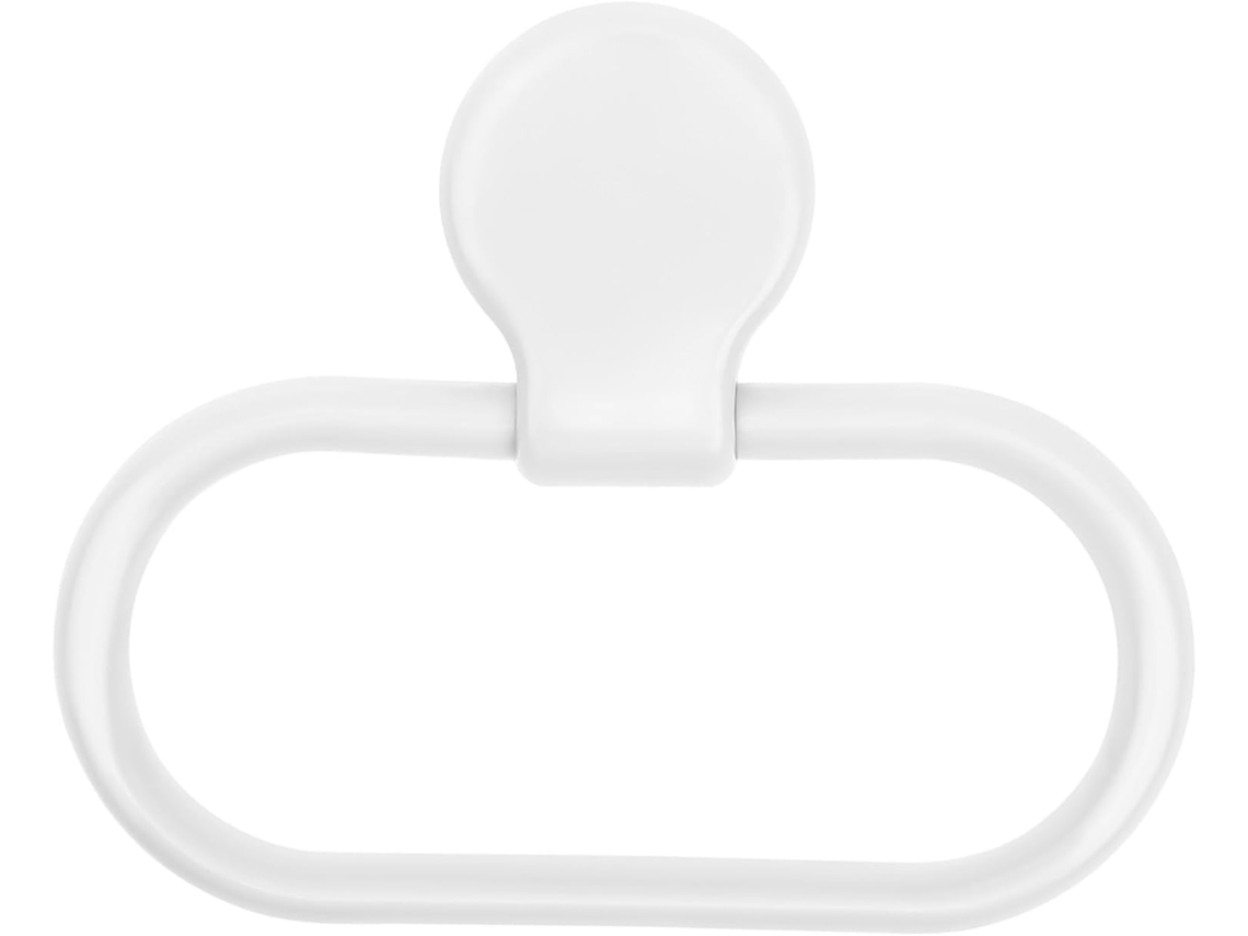 Porta-toalhas Autoadesivo Para Banheiro, Branco, Em Abs, Sem