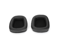 Almofadas Zruxe Para Auscultadores Logitech G633/g933 Pele Ecologica Preta (par De 2, Espuma De Memoria)