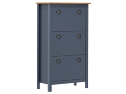 Shoe Cabinet, Shoe Cabinets Vidaxl Cinzeto Madeira De Pinho (n/a)