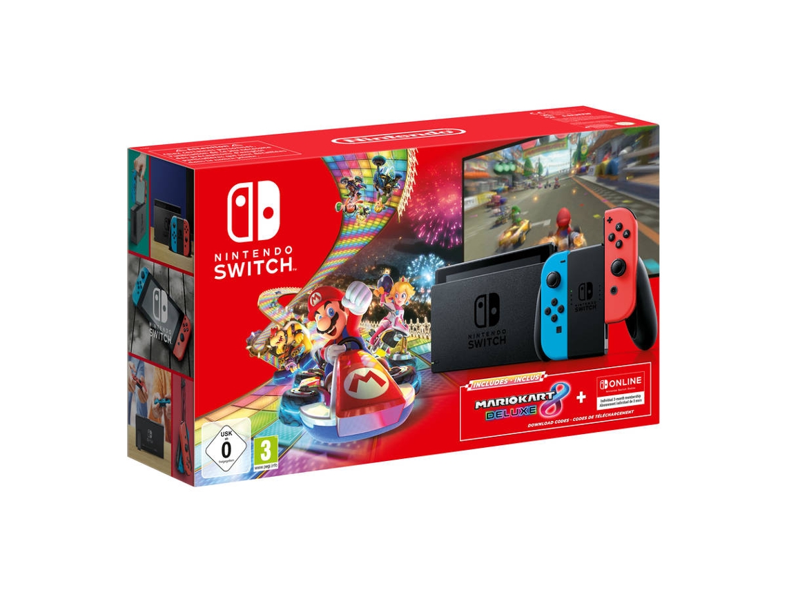 Consola Nintendo Switch V2 + Mario Kart 8 Deluxe