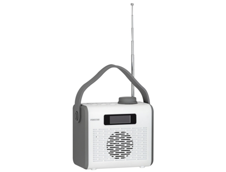 Rádio FM Bluetooth  R2-B (Branco - Digital - FM - Pilhas)