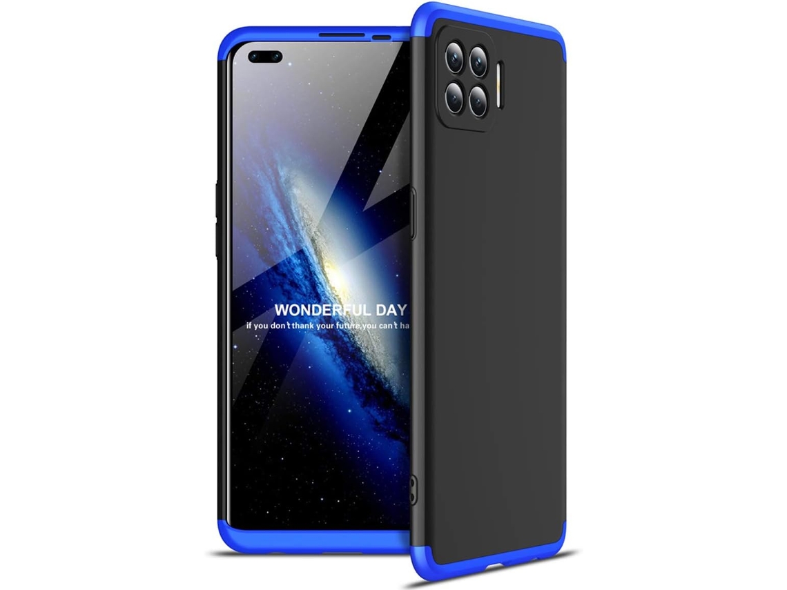 Capa Graus Antichoque Dura para Oppo Oppo A93 HONGWE. Vidro Temperado Preto