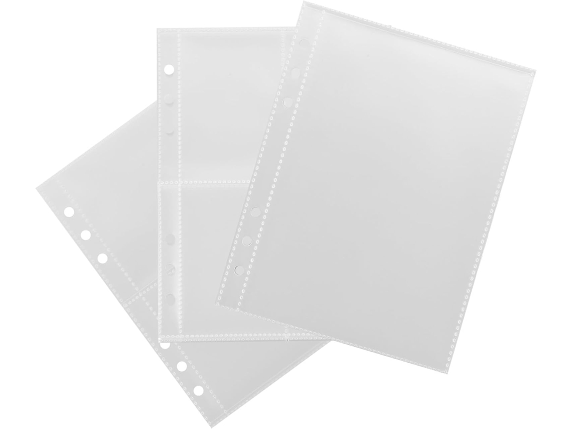 Popetpop Carnets De Feuilles Mobiles Para Álbum Foto A5 - 10 Páginas Protègent Photos Et Cartes