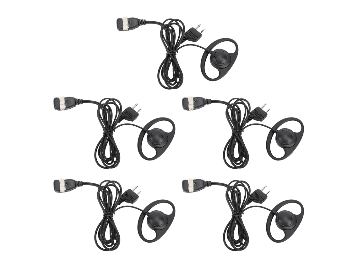 Aetheria fone de Ouvido para Rádio Bidirecional 2 Pinos D Shape com Microfone para Midland Gxt400 Gxt1000vp4 Gxt1050vp4