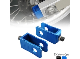 Ajustador de Corrente Cnc para Bloco Eixo Compatível com Yamaha Traseiro Motocicleta Alumínio Escalas