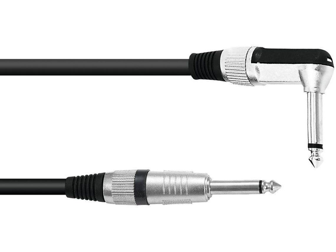 Cabo Jack OMNITRONIC 6.3 Mono 1x 90° 3m bk
