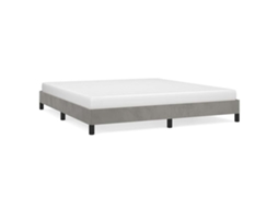 Bed Frame, Bed Frames Vidaxl Cinzeto Veludo (160 X 200 Cm)
