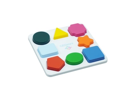 Jogo Educativo de Formas EDU&KATE'S Geomini Distinguir As Formas Geométricas com Tampa