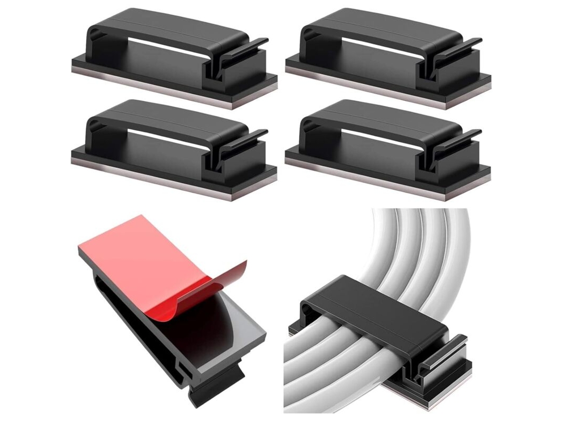 Conjunto de 10 presilhas autoadesivas para cabos AQUAFORGE