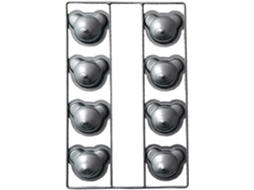 Forma De Bolo Antiaderente Com 8 Cavidades, Forma De Muffin Com Ursinho Fofo, Utensílio De Decoração Gokoco