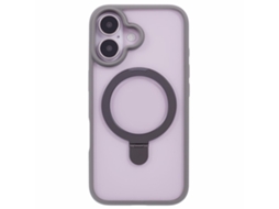 Suporte Casa Quedas Para Iphone 16 Pele Sintética Cinzento