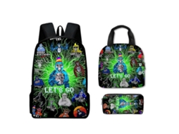 Mochila Gorilla Tag 3 Peças/conjunto, Mochila Escolar Infantil, Lancheira, Estojo Para Lápis, Presente Slowmoose