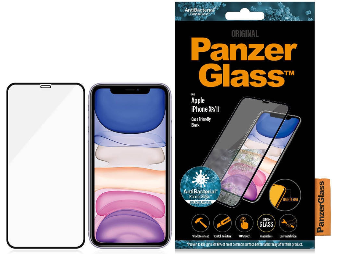 Película de Vidro PANZERGLASS iPhone XR (Preto)