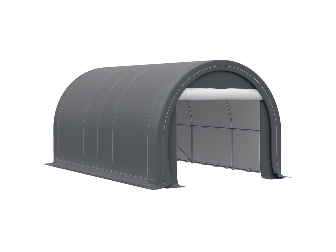 Tenda de jardim para carros e ferramentas com entrada com zíper, estacas e cordas, 500x300x240 cm CHEZMOI | CHEZMOI