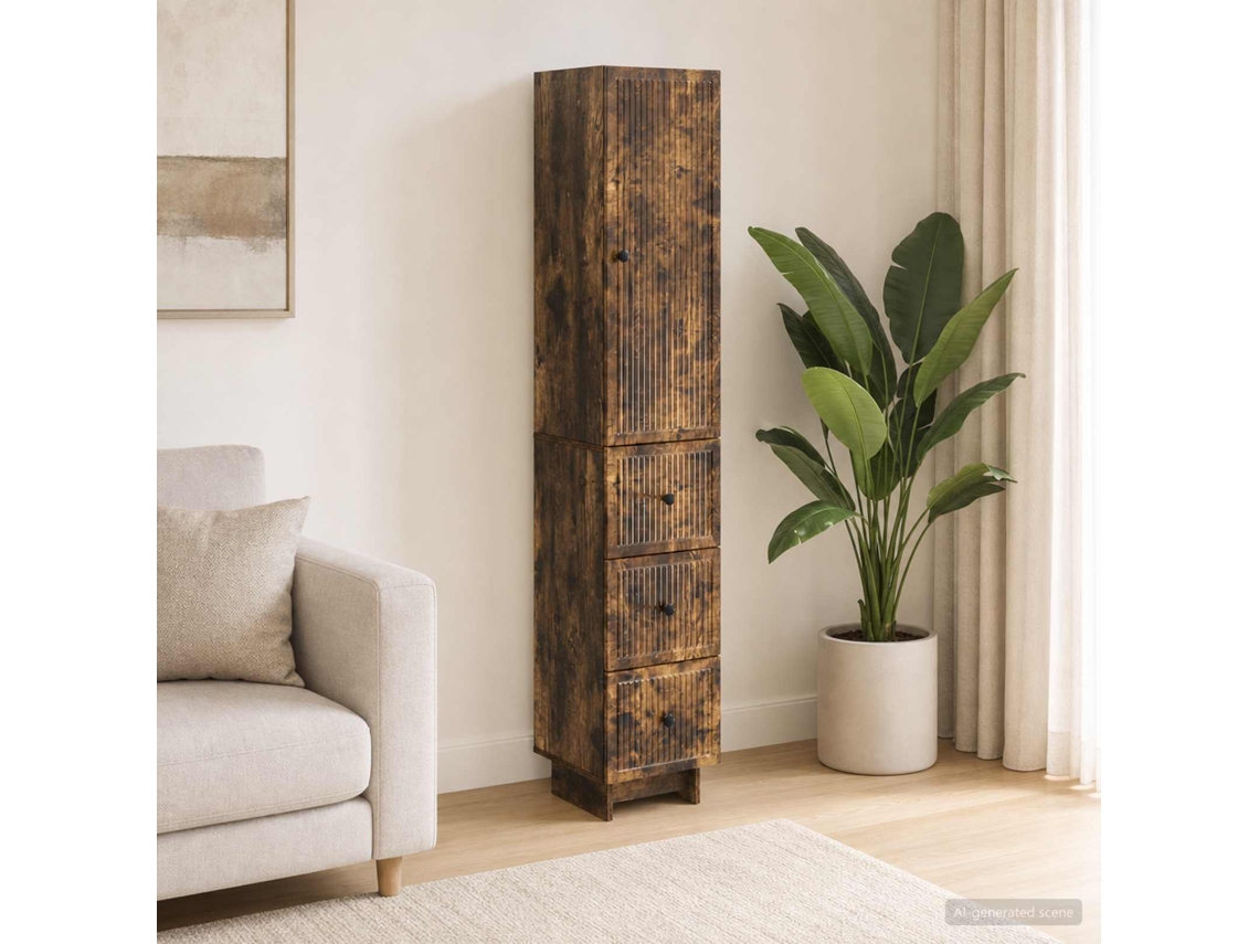 Vidaxl Conjunto De Gabinete 2 Pcs 33 X 34,5 X 90 Cm