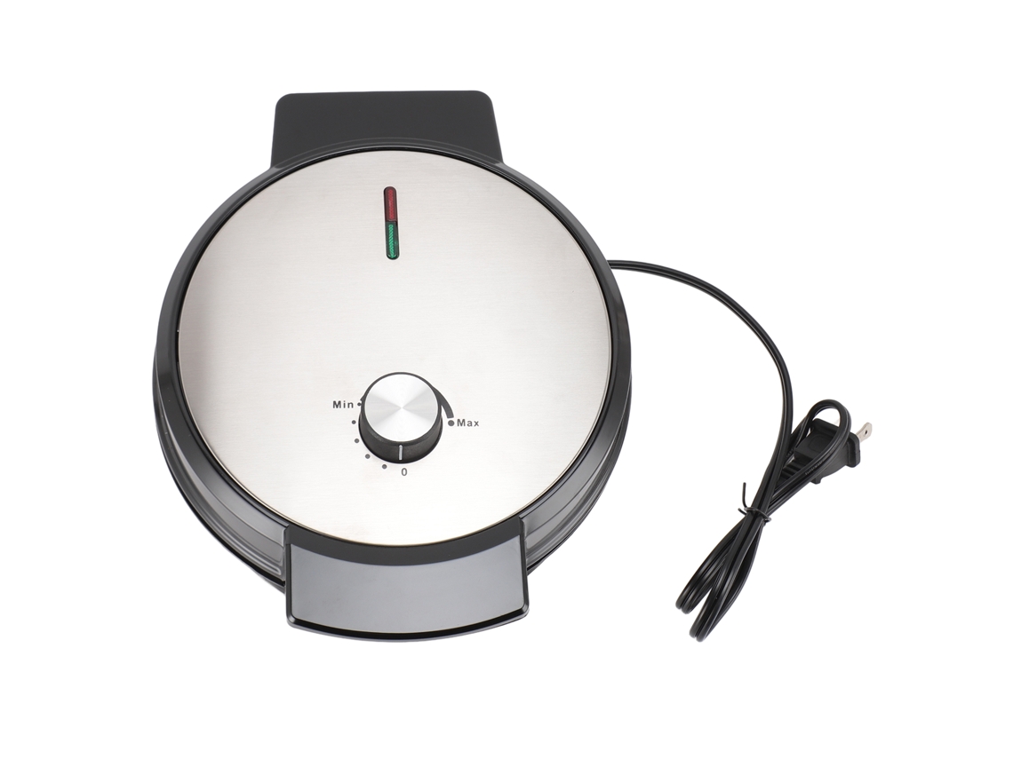 Maker de Waffles Elétrico 1000w Antiaderente com Temperatura Ajustável Pequeno para Casa Café da Manhã | S/MARCA