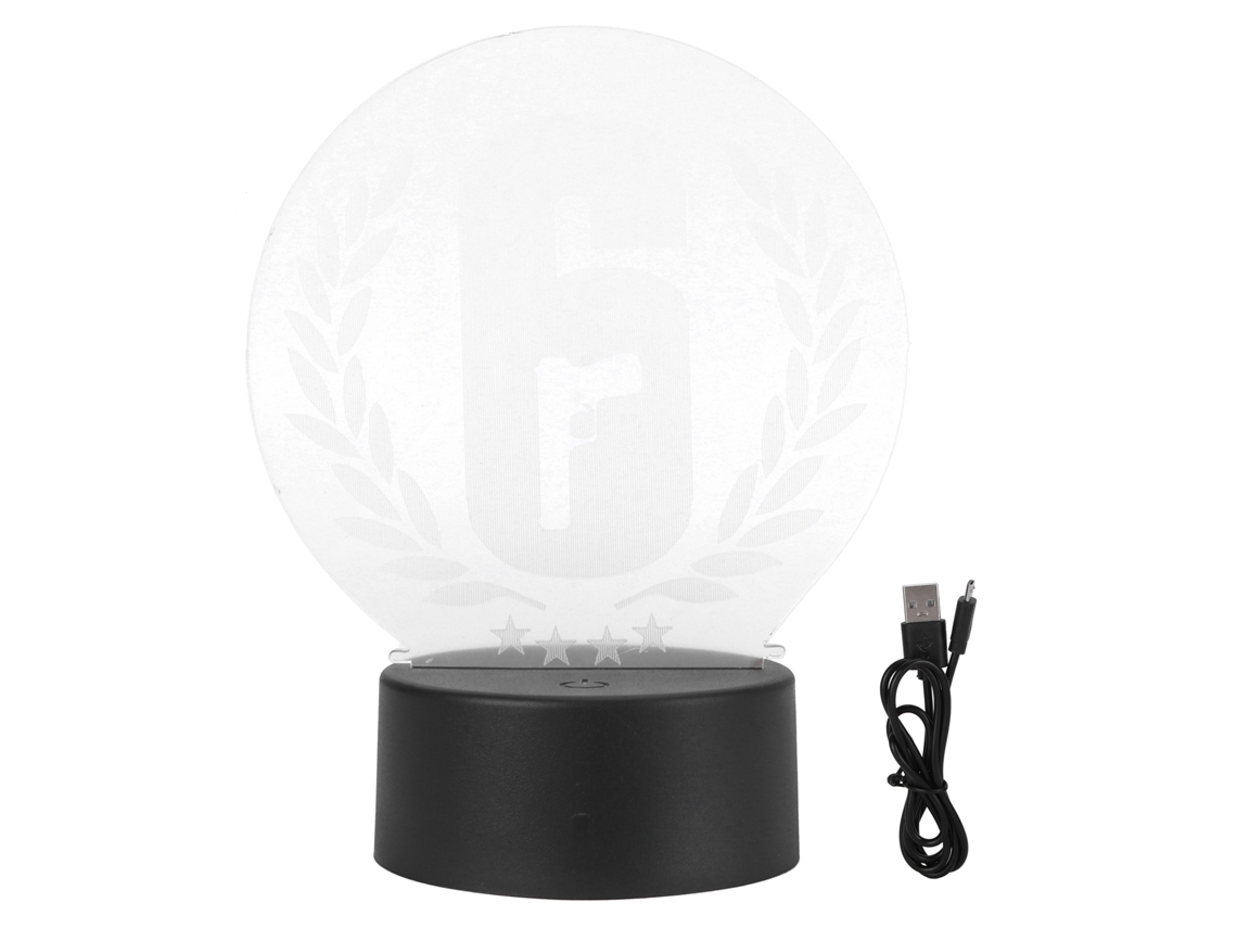 Luz Noturna Led 7 Cores 3d Decoração Casa