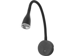 Forlight Crobat - Aplique 85x530x10mm, Policarbonato, Cor Preto, Led, Máx 4.3w