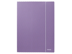 Capas com Elástico ESSELTE 3 Abas ColourBreeze A4 Cartão Lilás