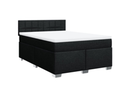 Box Spring Bed, Box Spring Beds Vidaxl Preto Veludo (140 X 190 Cm)