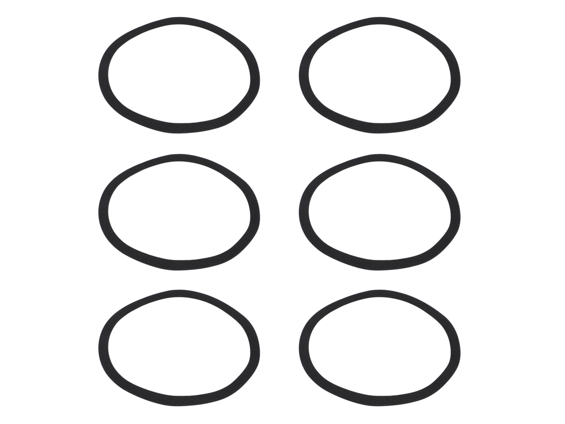 Aetheria 6 Anéis de Vedação de Espuma Eva para Alto falantes Subwoofers 230mm Od 202mm Id