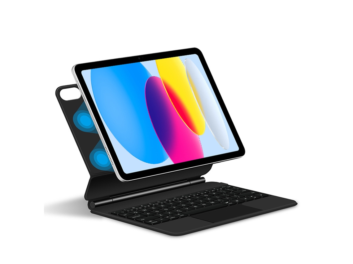 Teclado Magic Keyboard Para Ipad De 10ª E 11ª Geração , Suporte Flutuante Easy Set, Trackpad Multi Touch De Precisão, Preto Viewleaf (10,9 Polegadas)