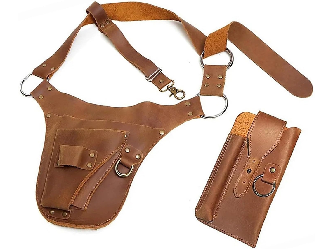 Cinto de ferramentas, bolsas, cintos de ferramentas com várias bolsas para homens, bolsa de cintura multifuncional E