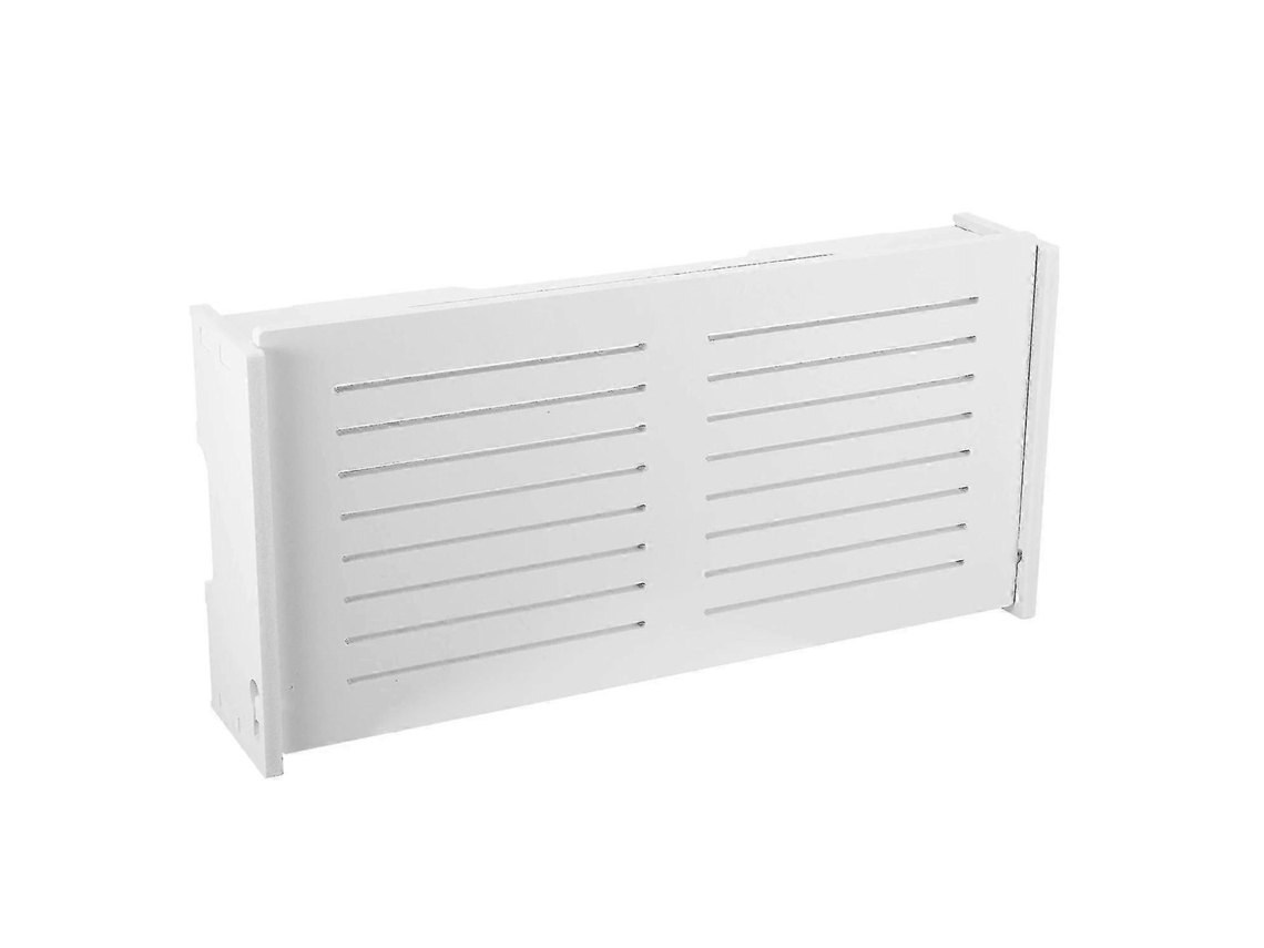 Suporte De Parede Para Roteador Wi Fi Com Caixa De Armazenamento E Suporte Para Régua De Tomadas Branco Olysi Shop
