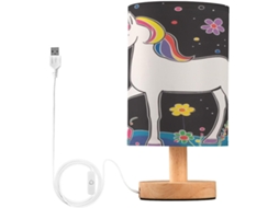 Abajur De Cabeceira Estético Com Porta Usb Para Lâmpada Led
