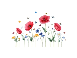 Adesivos De Flores E Borboletas Para Janelas, Vidros E Paredes, Decoração Adesiva Estática