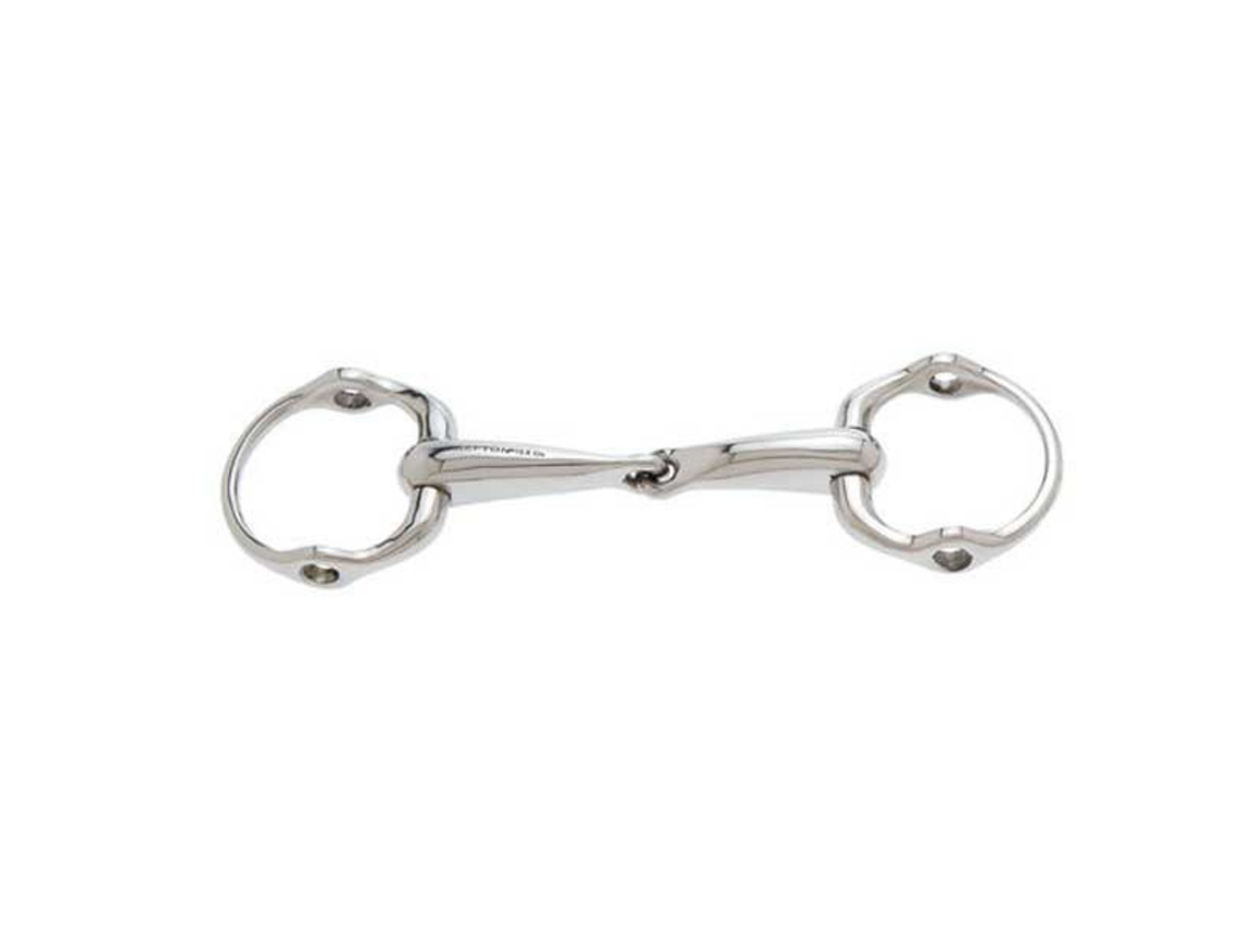 Snaffle de Mordaça de Anel Fixo Prateado 12.5 Cmsefton