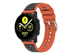 Pulseira De Relógio De Silicone Com Listras Verticais Em Duas Cores