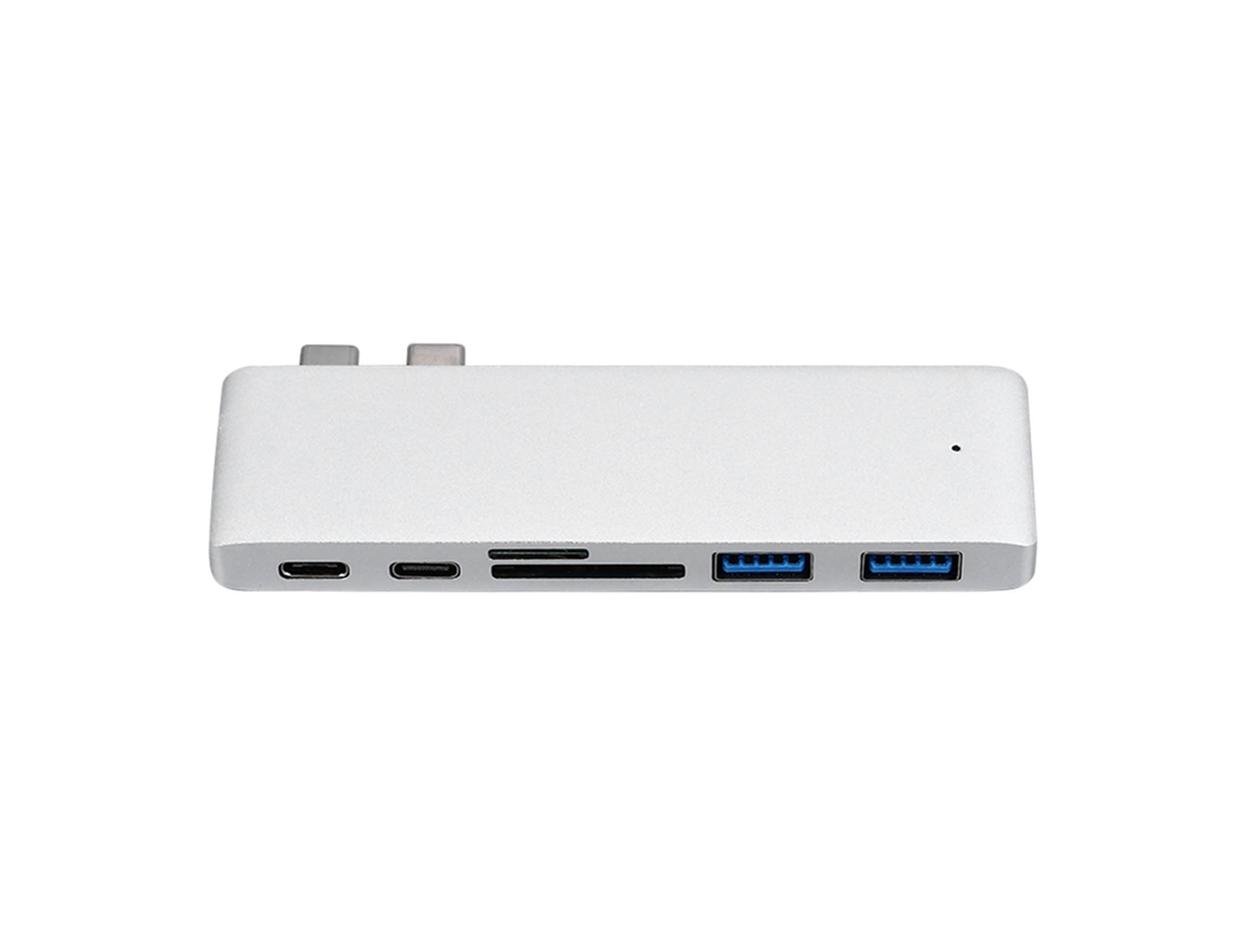 Aetheria hub Usb C 6 em 1 com Leitor de Cartões e Interface de Multimídia para Computador