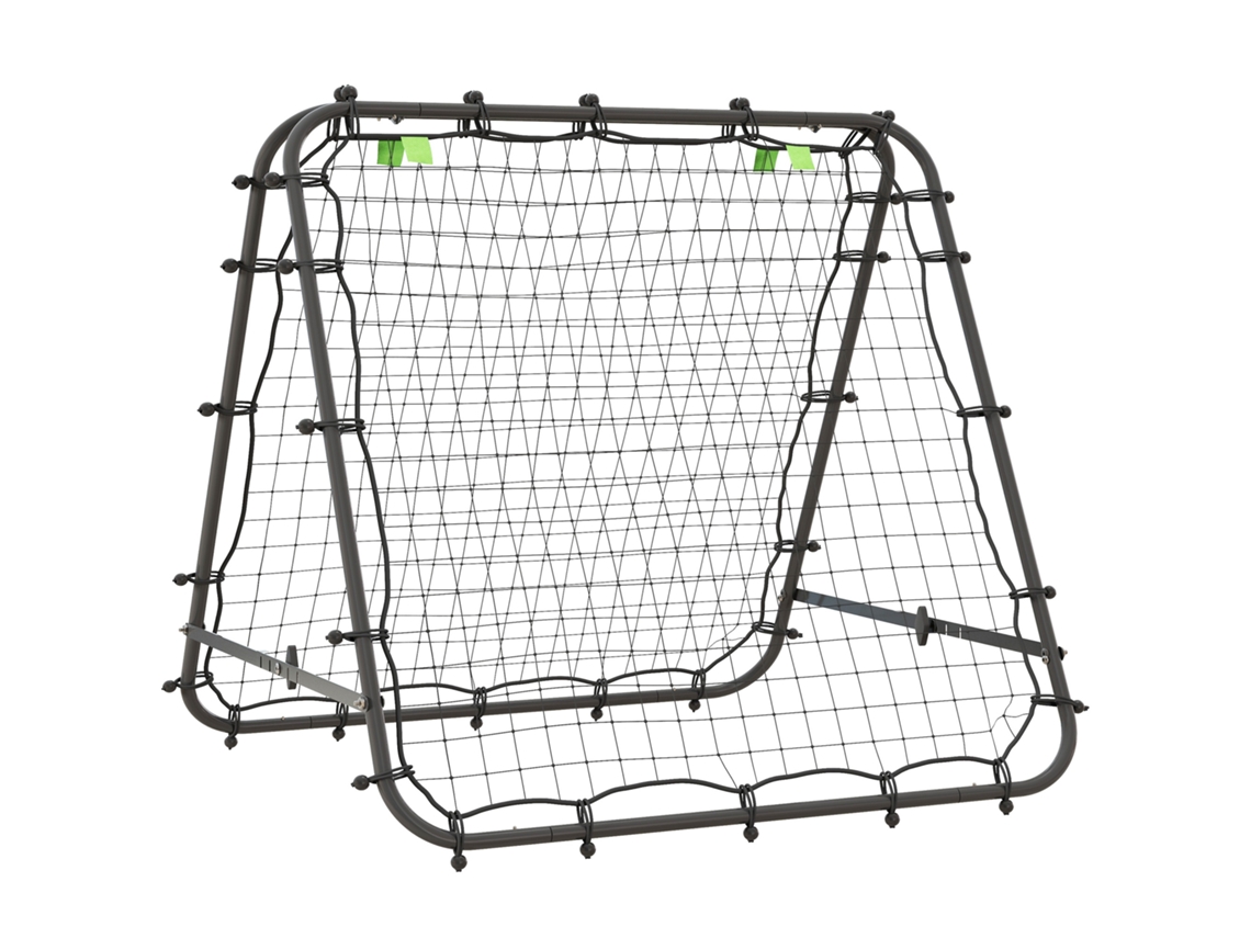 Rede Rebote Futebol Dupla Face 5 Níveis Aço Preto 100x95x90cm