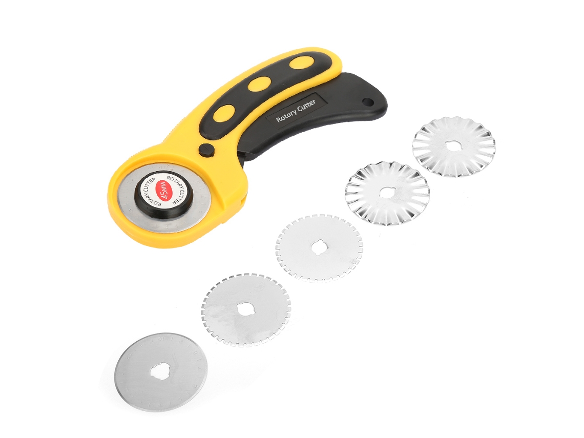 Laxiscreed Lâmina Rotary 45mm Para Corte De Tecido, Couro, Papel E Vinil Em Artesanato