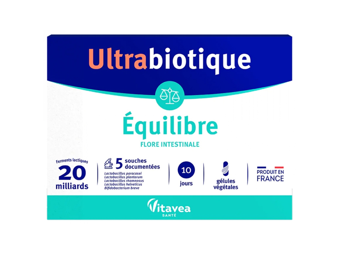 Equilíbrio Ultrabiótico 10 Cápsulas Vegetais VITAVEA