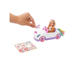 Barbie Chelsea com Carro Pulso com Veículo a Partir de Brinquedo Mascote Adesivos e Acessórios a Partir de Brinquedo
