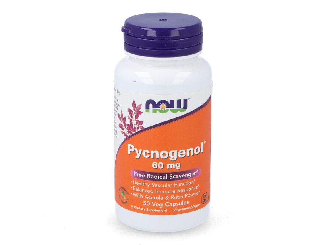 Suplemento Alimentar NOW Pycnogenol 60Mg 50 Cap.Vegetales Now (50 cápsulas)