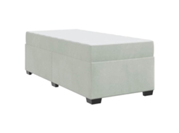 Conjunto 1 Estrutura Da Cama Vidaxl Cinzento-claro Tecido (90 X 190 Cm)