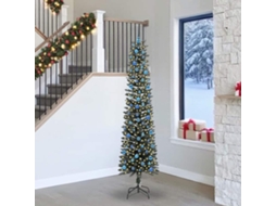 Vidaxl Árvore De Natal Artificial Verde 240 Cm Pvc, Plástico E Aço