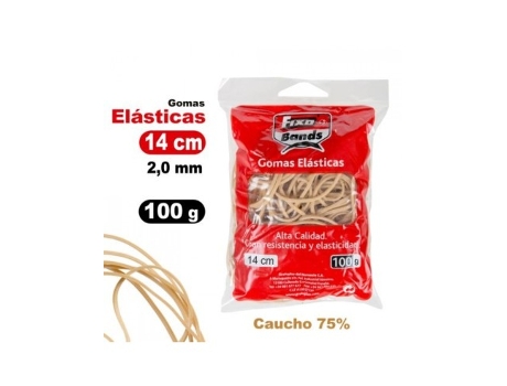 Livro Bolsa 100g Gomas Elasticas Nº14 2mmx14cm Fixo De Desconocido (espanhol)