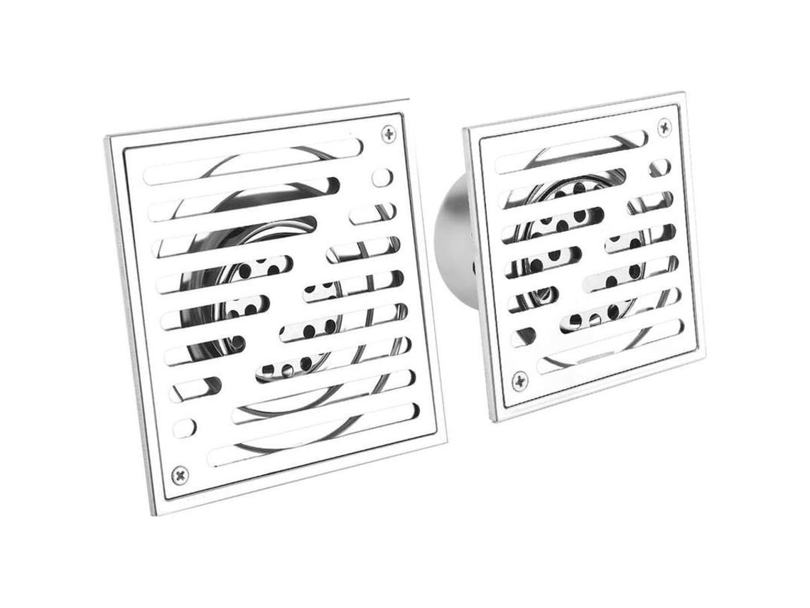 2026 desagüe de Piso Cuadrado de Ducha 150x150mm Acero Inoxidable 304 para Cocina Baño 2pcs