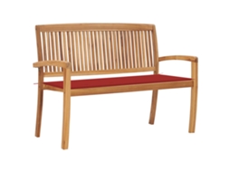 Banco de exterior VIDAXL Brown Teca (128.5x57.5x90 cm)