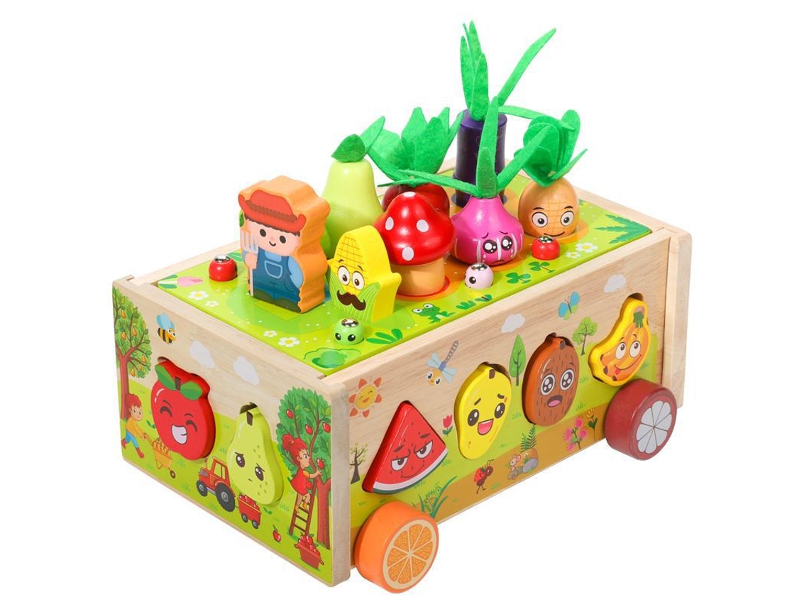 Brinquedo De Jardim Montessori Em Madeira Para Bebés Dos 1 Aos 3 Anos, Desenvolvimento Da Coordenação Motora Fina Hexinyigjly