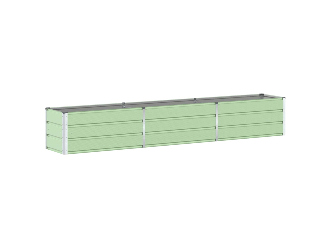 Floreira Vaso de Jardim Verde Pastel HarlanV1 (480x50x45 cm) em Aço Galvanizado