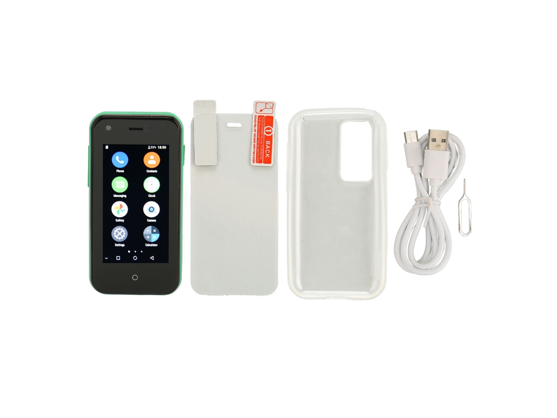 Soyes D18 Mini Celular 3g Mini Para Smartphone Android 2,5 Polegadas Wifi 1gb 8gb Quad Core Telefone Para Estudantes Verde Fresco