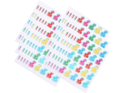 Adesivos De Papel Autoadesivos Para Meninos E Meninas, A Partir De 200 Polegadas.