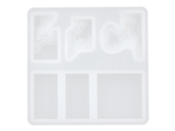 Molde De Isla Md1702 Para Joyería Artesanal Diy Formas Irregulares Cuadrado Redondo